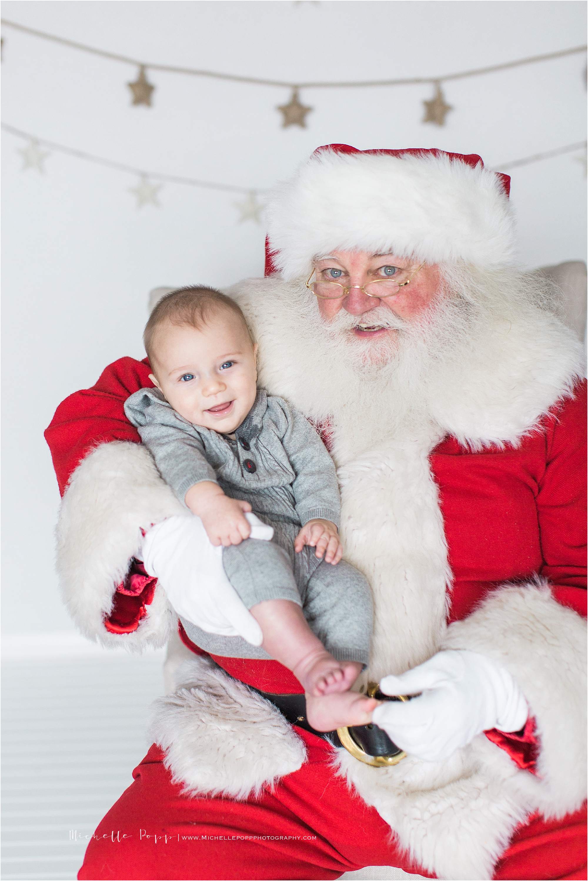 little baby with Santa