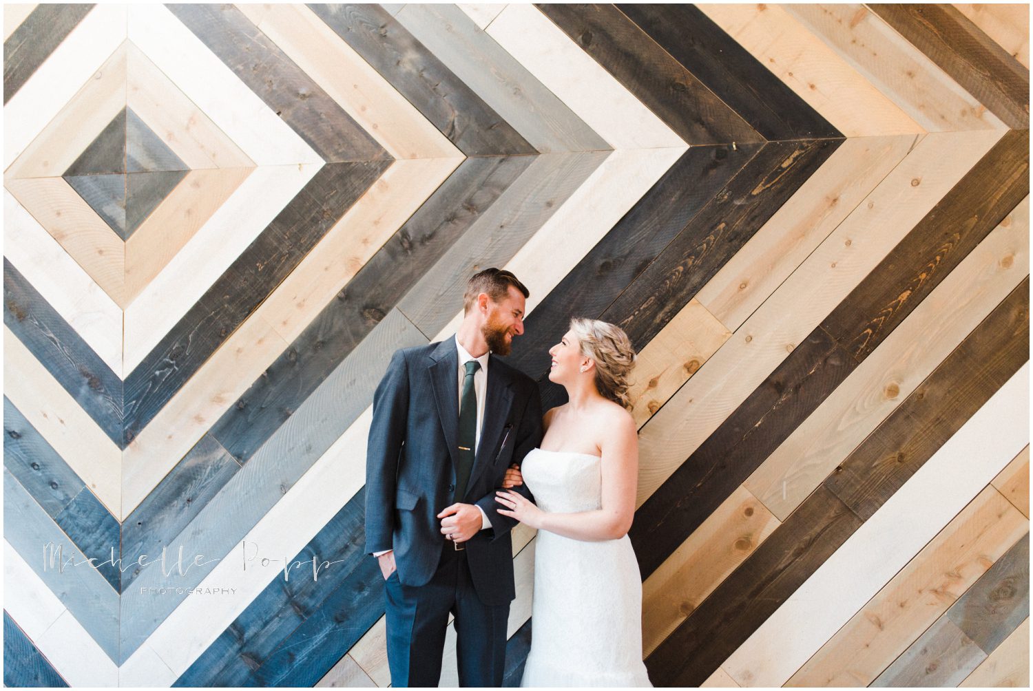 creative backdrop for intimate wedding