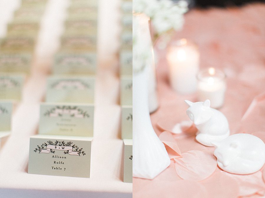 placecards and decor