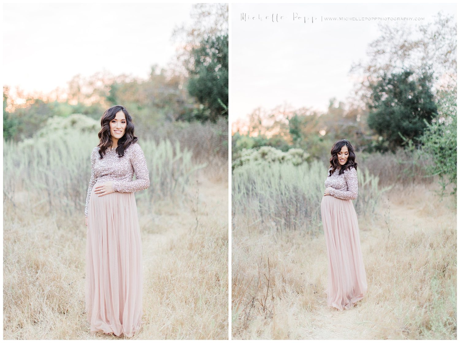 stunning rose lace maternity gown