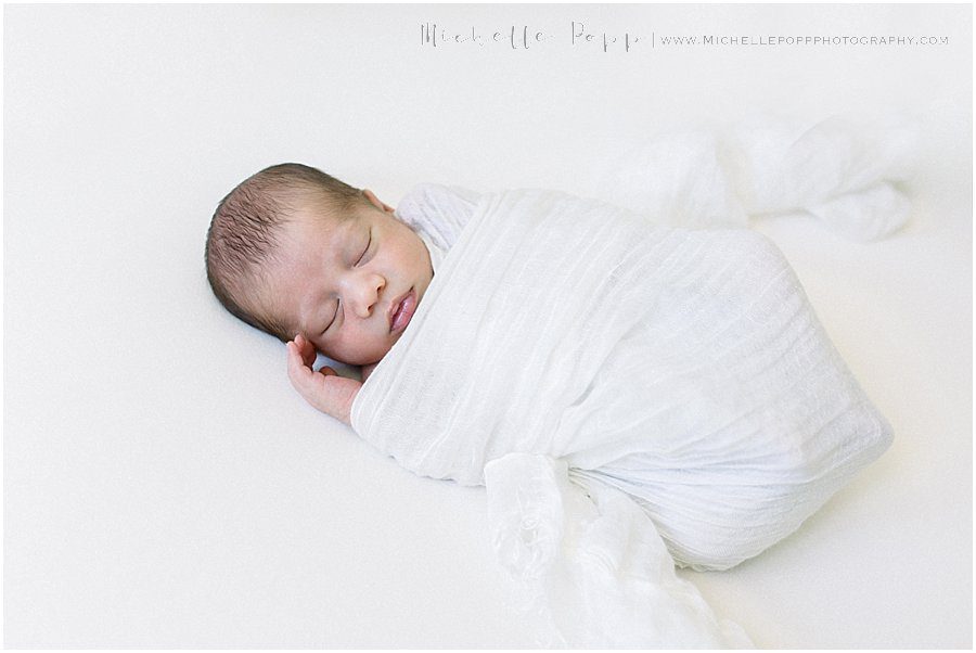 picture of baby from a newborn portrait session