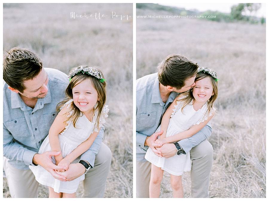 dad and daughter laughing together