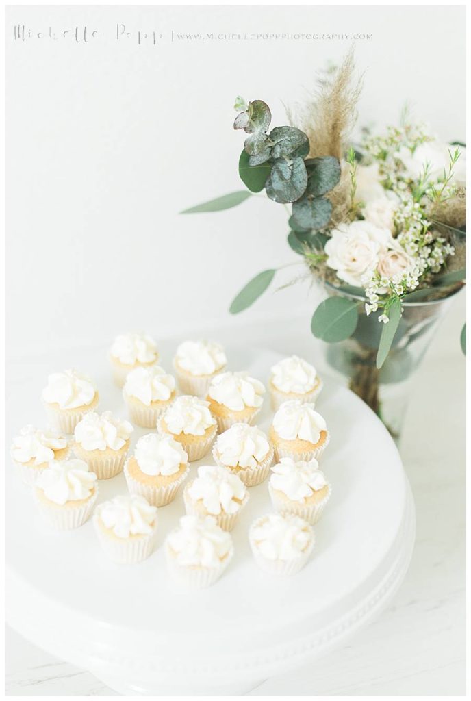 mini cupcakes on a plate