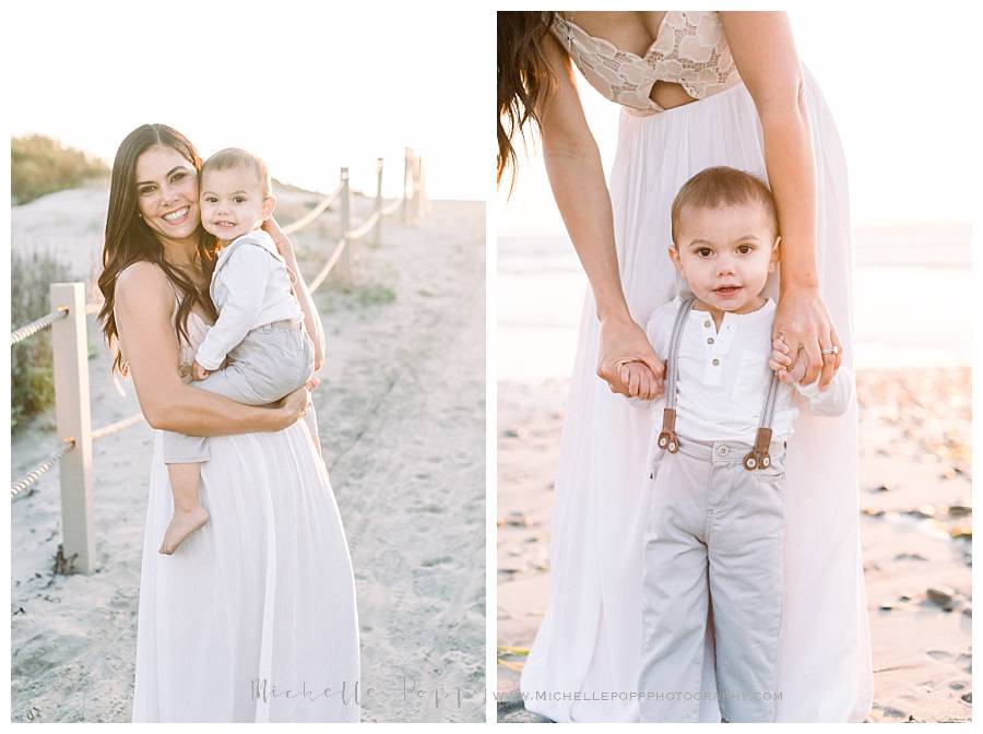 mom holding baby boy