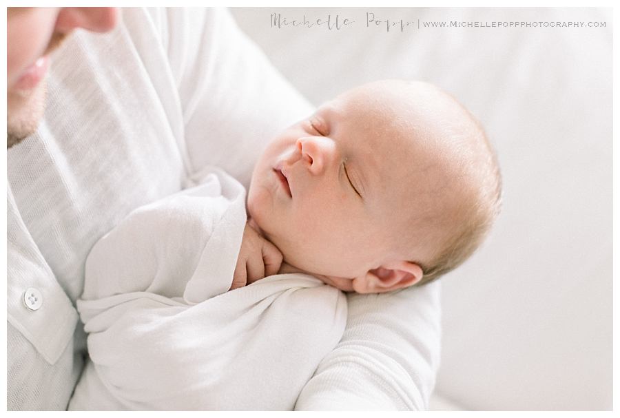 sleeping newborn baby