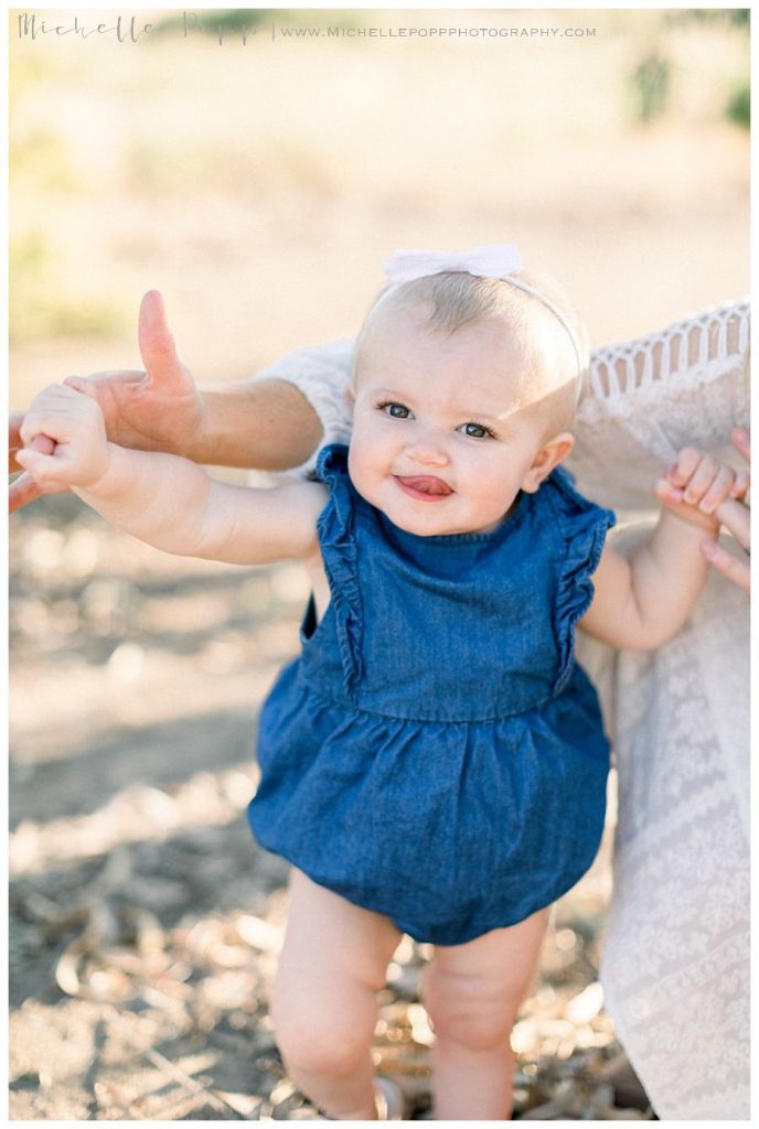 baby sticking tongue out