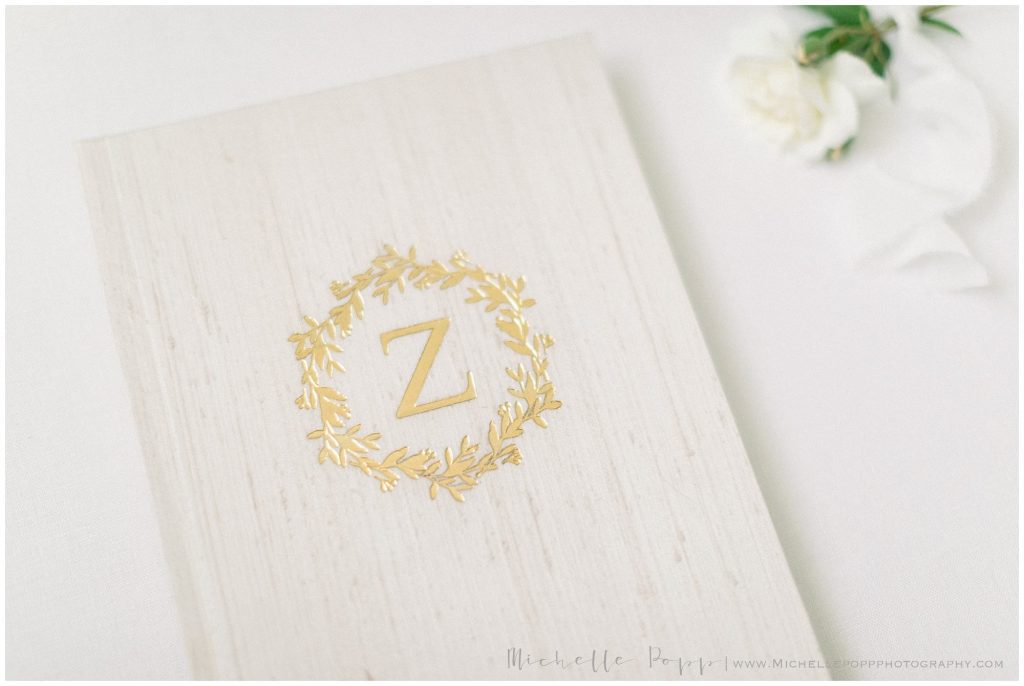 Creating Heirloom Artwork monogram on a photo album