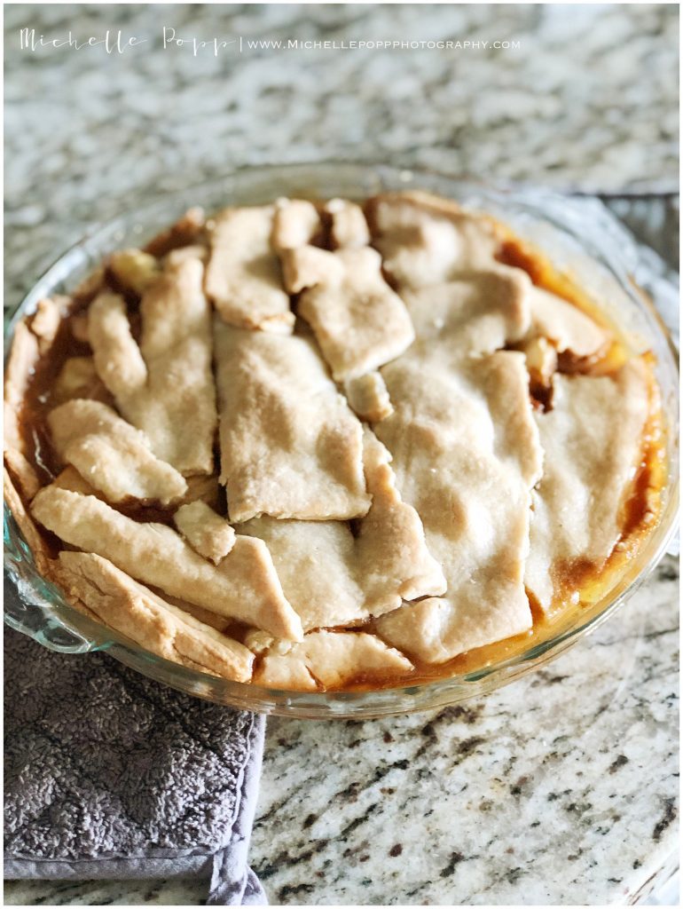 fresh baked homemade apple pie
