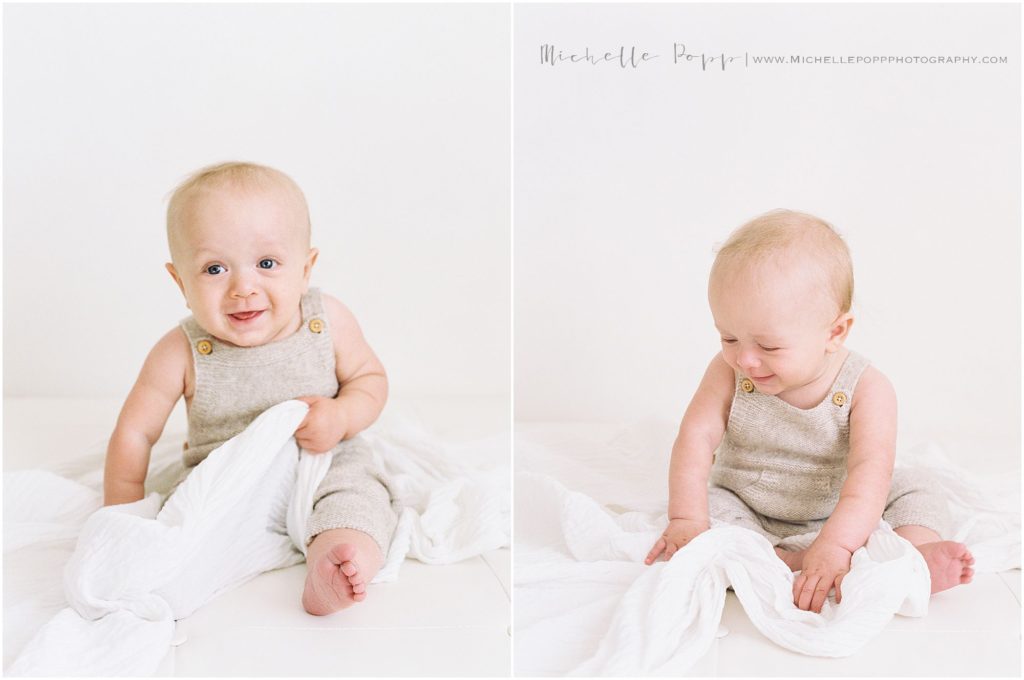 Redding at his 6 month old milestone