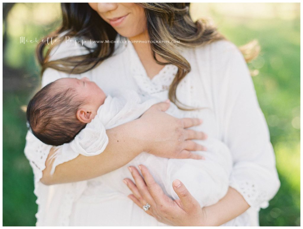 outdoor newborn photography in North County San Diego