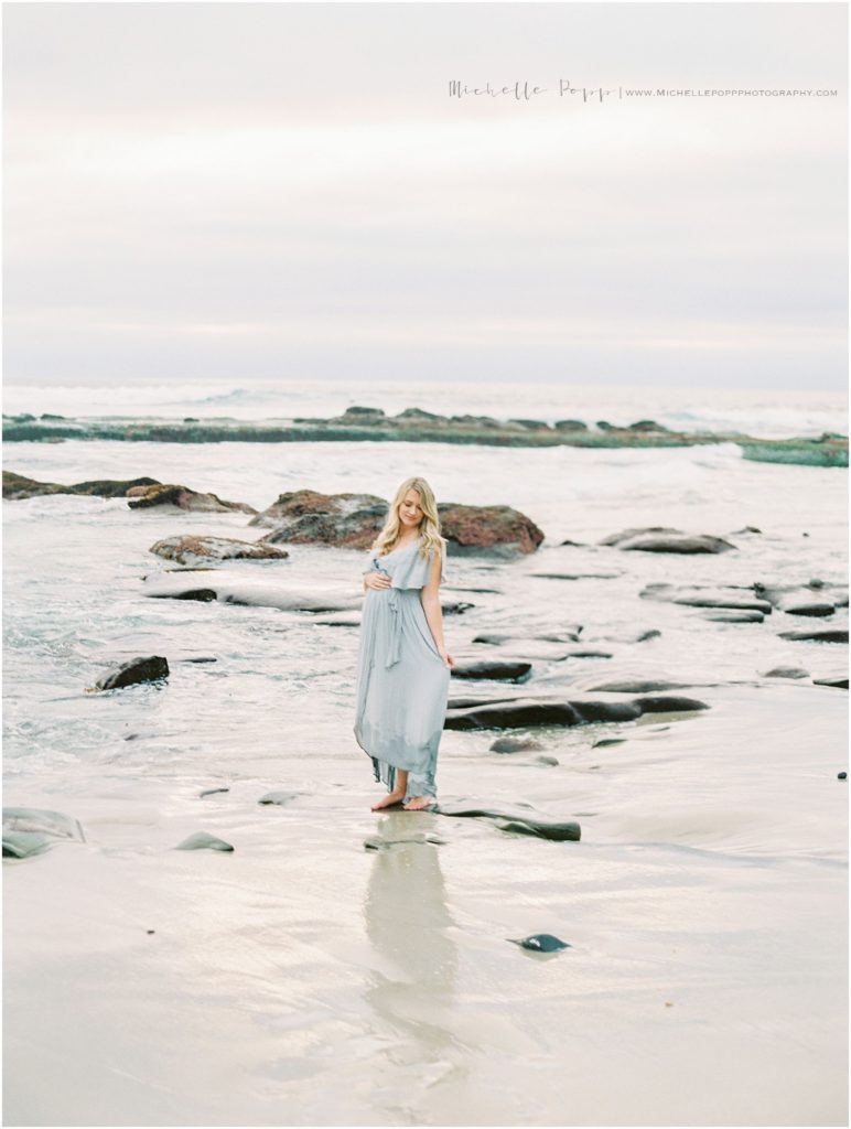 Maternity photo at Windandsea Beach La Jolla