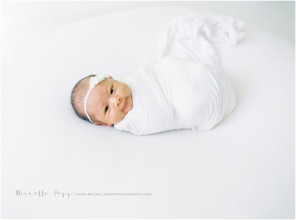 baby at San Diego Newborn Photography Studio