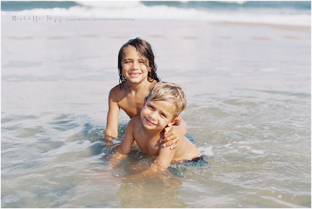 Boys in the ocean 