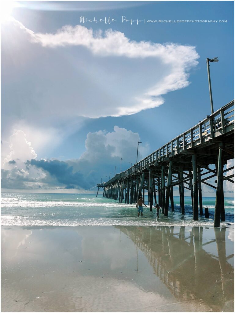 Surf city pier on Topsail island 