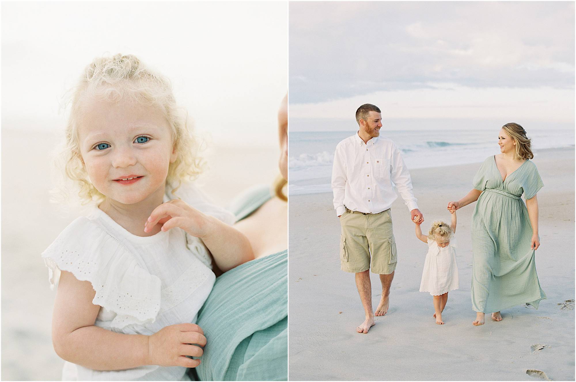 Beach family photos on Topsail Island