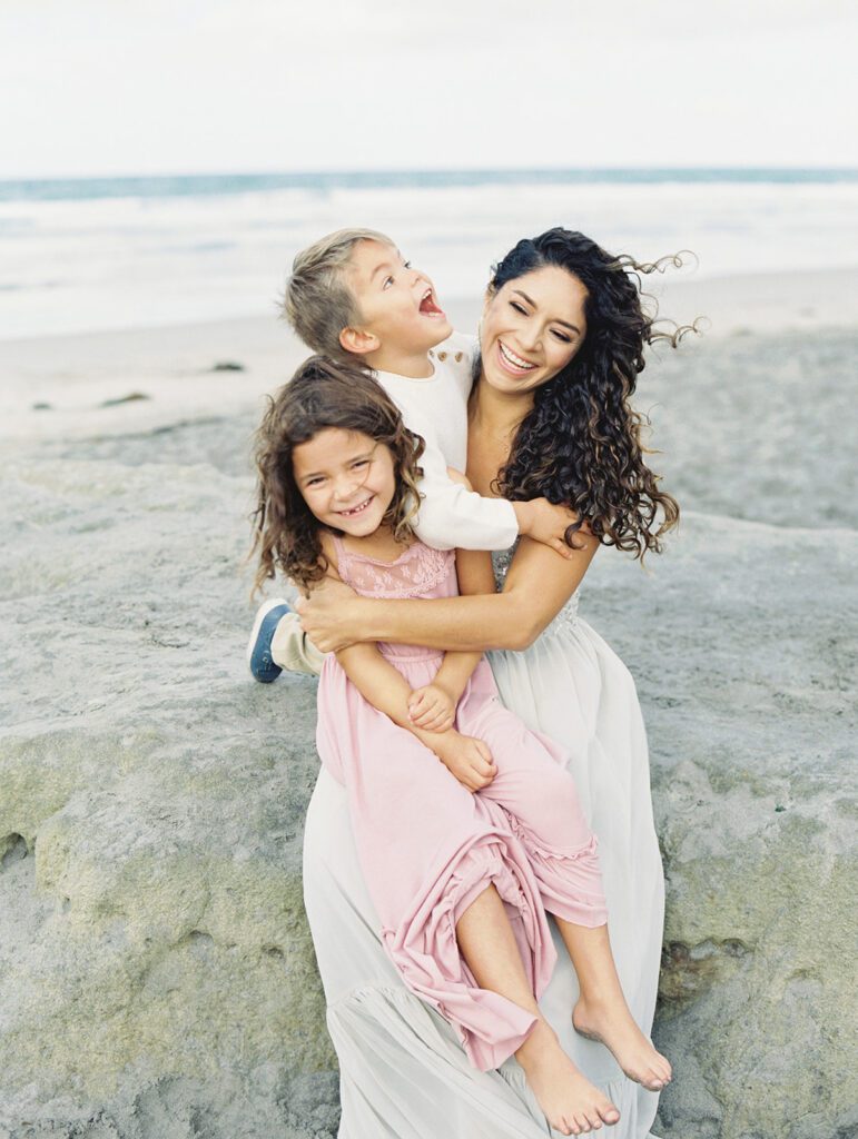 family photos at beach