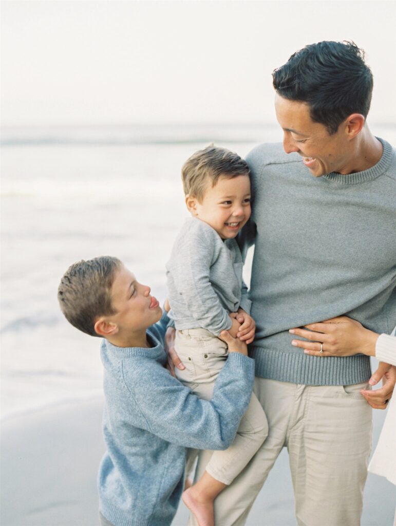 Fun Family photography at beach